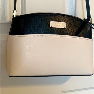 Kate Spade black and white crossbody purse
